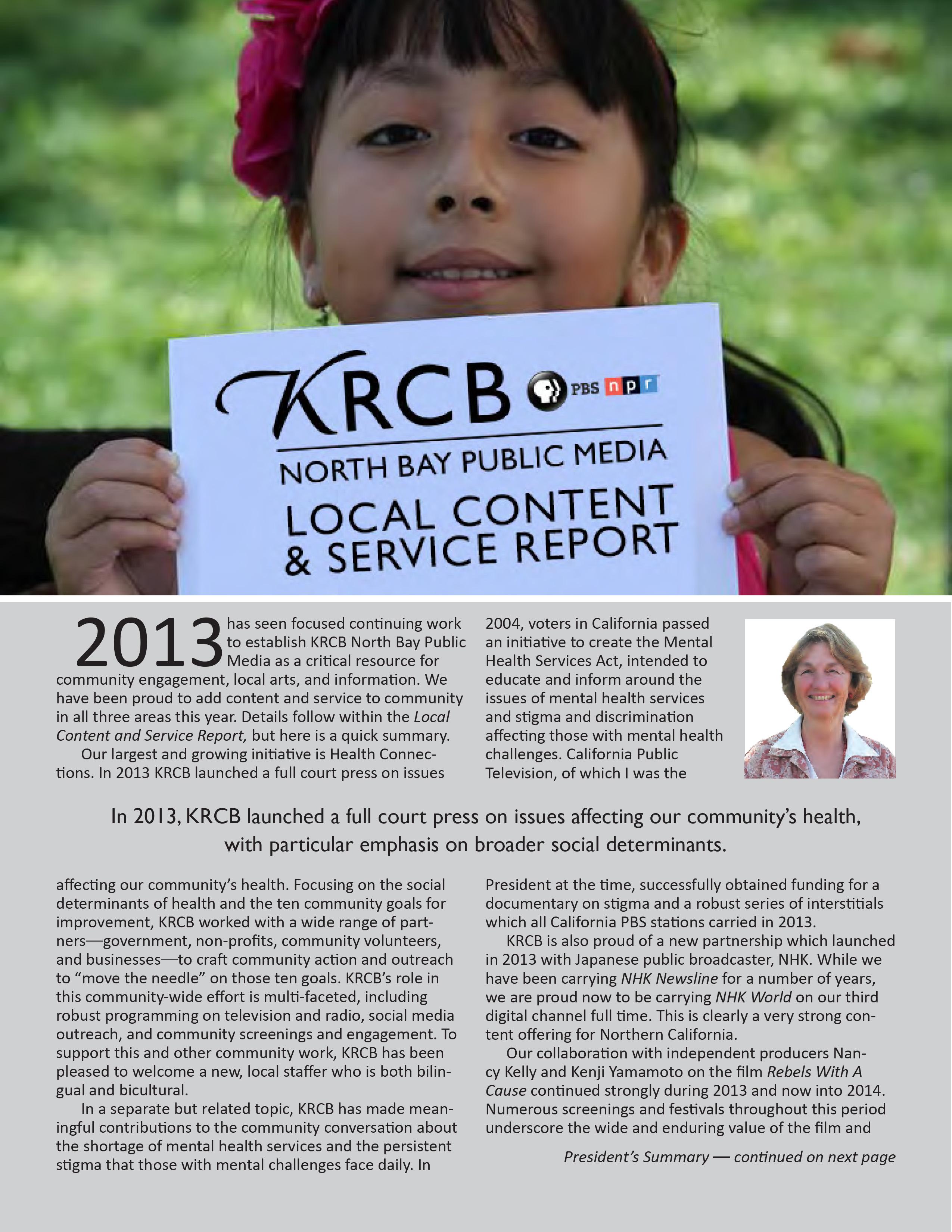 Content And Service Report 2013