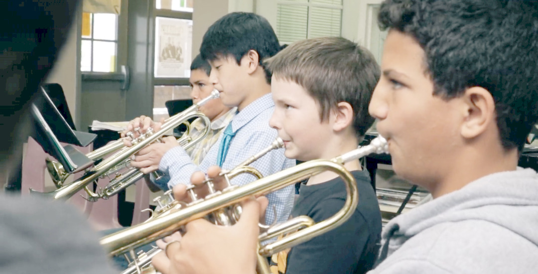 Radio Version: Music at Lawrence Jones Middle School 